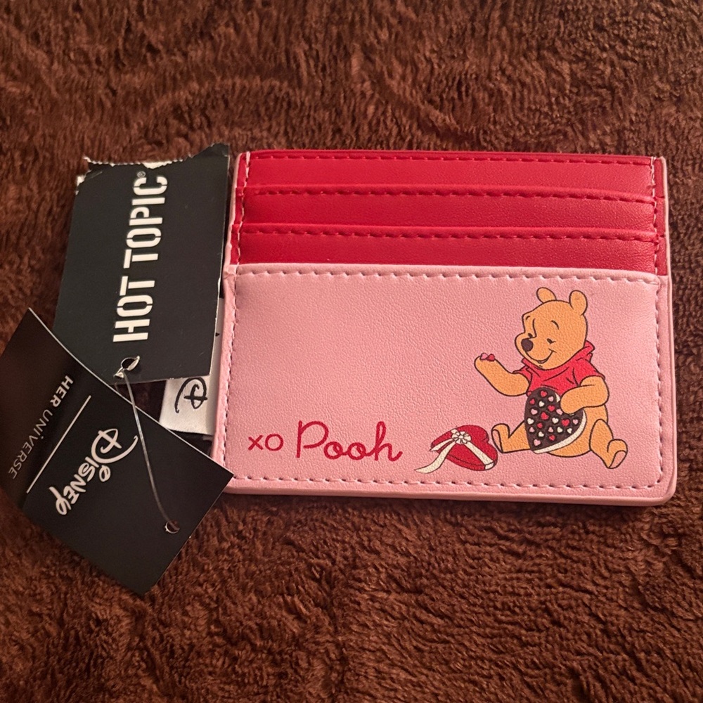 Her Universe Pooh Bear Plush Backpack with Red and Pink Accents - Picture 7 of 8